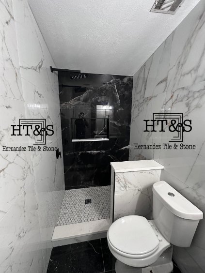 custom tile shower installation