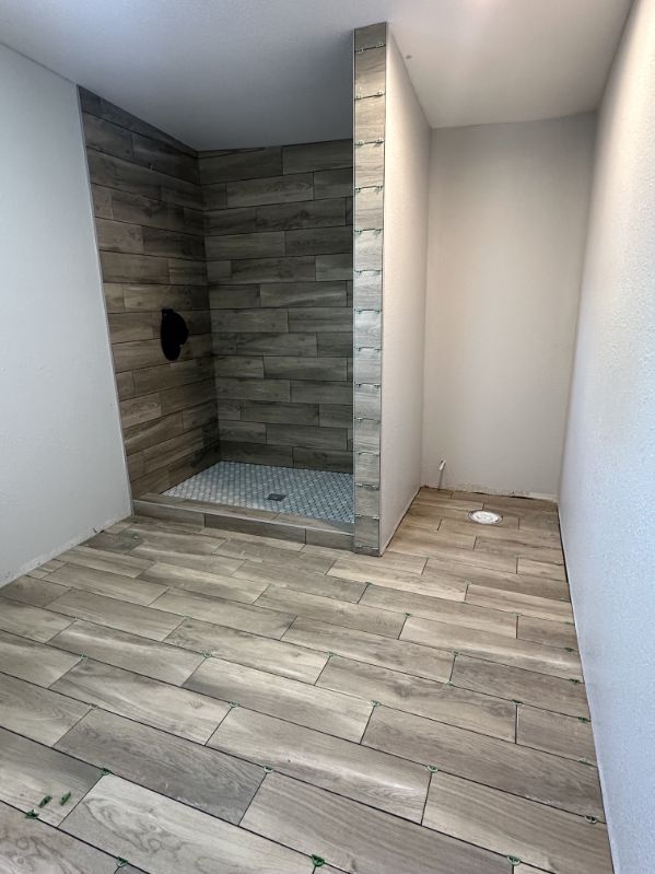 residential tile flooring project